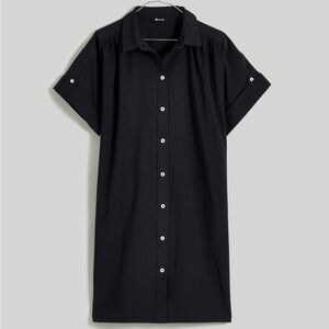 Madewell Button-Front Mini Shirtdress